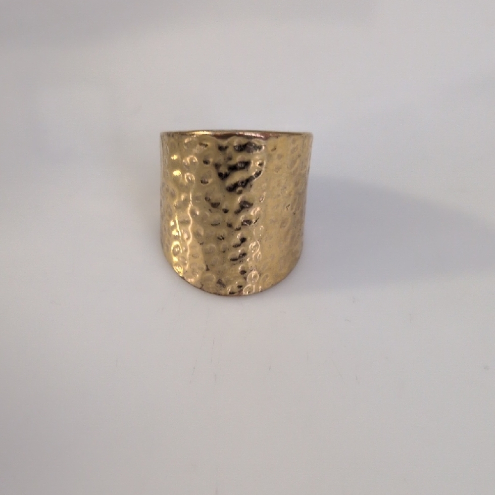 BCBGMaxAzria Gold Hammered Cuff Bracelet